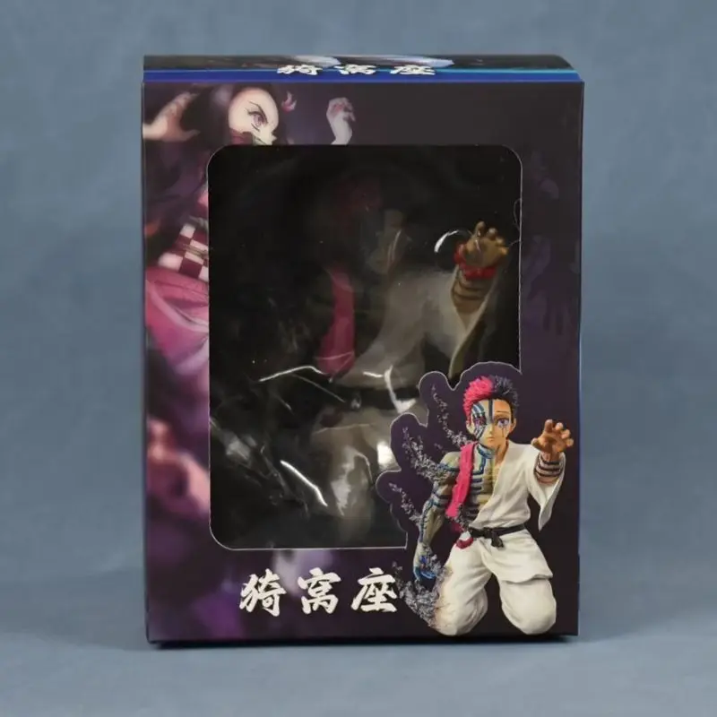 Juuni Kitsuki Akaza Hakuji الشكل أنيمي شيطان القاتل التماثيل البلاستيكية لعبة مانغا كيميتسو نو يابا نموذج المرآب أطقم GK الحلي #6