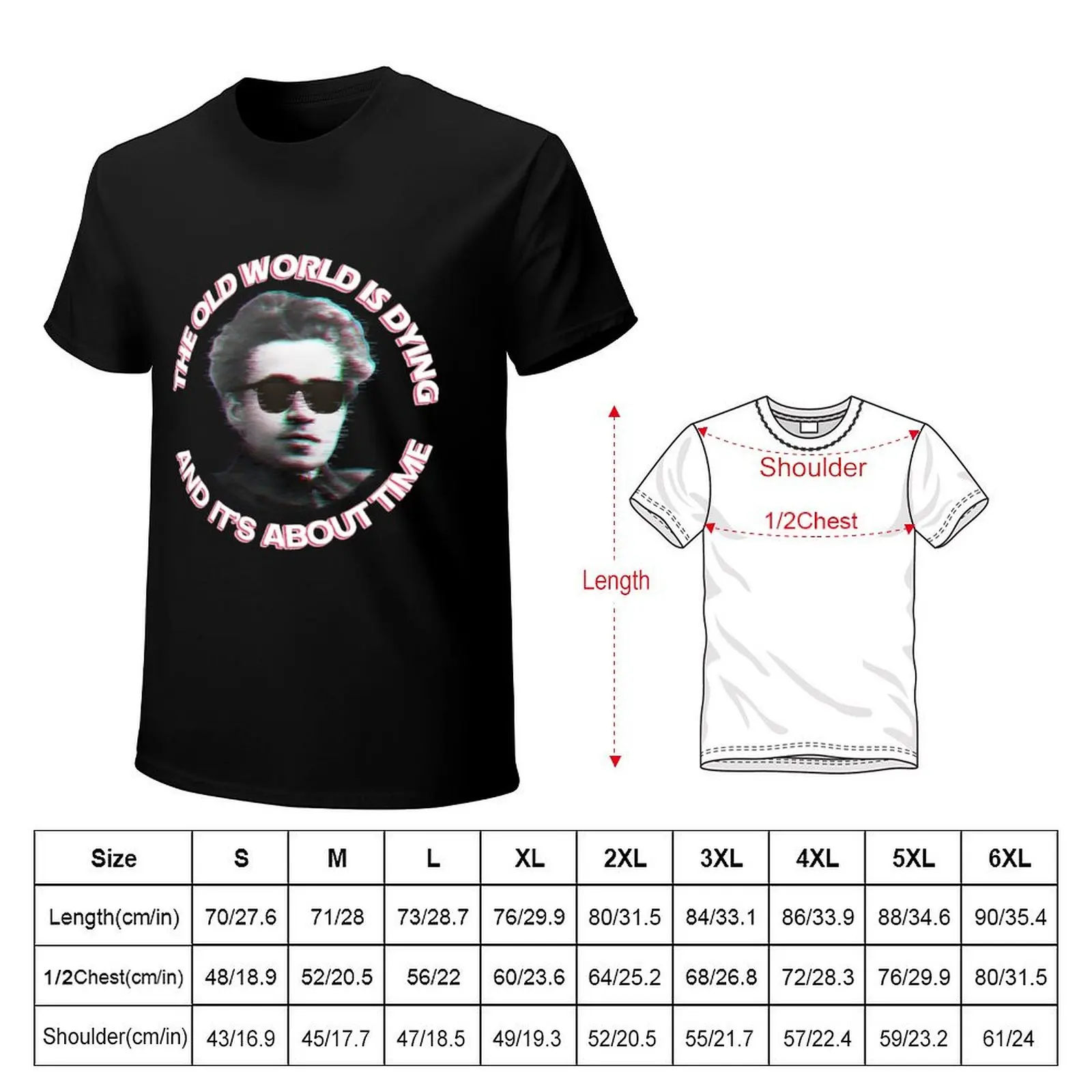Gramsci's Glitch T-Shirt Stylish Graphic Short Sleeve Top