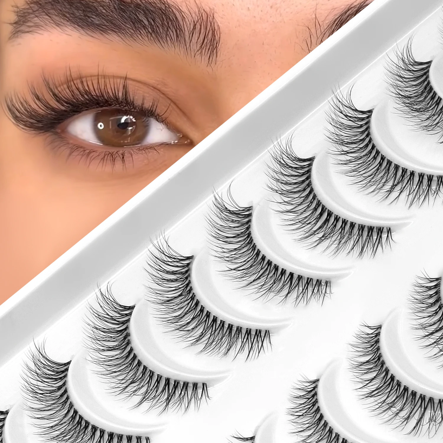 ラスヴィレ ナチュラルラッシュ ショートマンガラッシュ ナチュラルロング ふわふわつけまつげ クリアステム 3Dフェイクミンクラッシュ エクステンションメイク