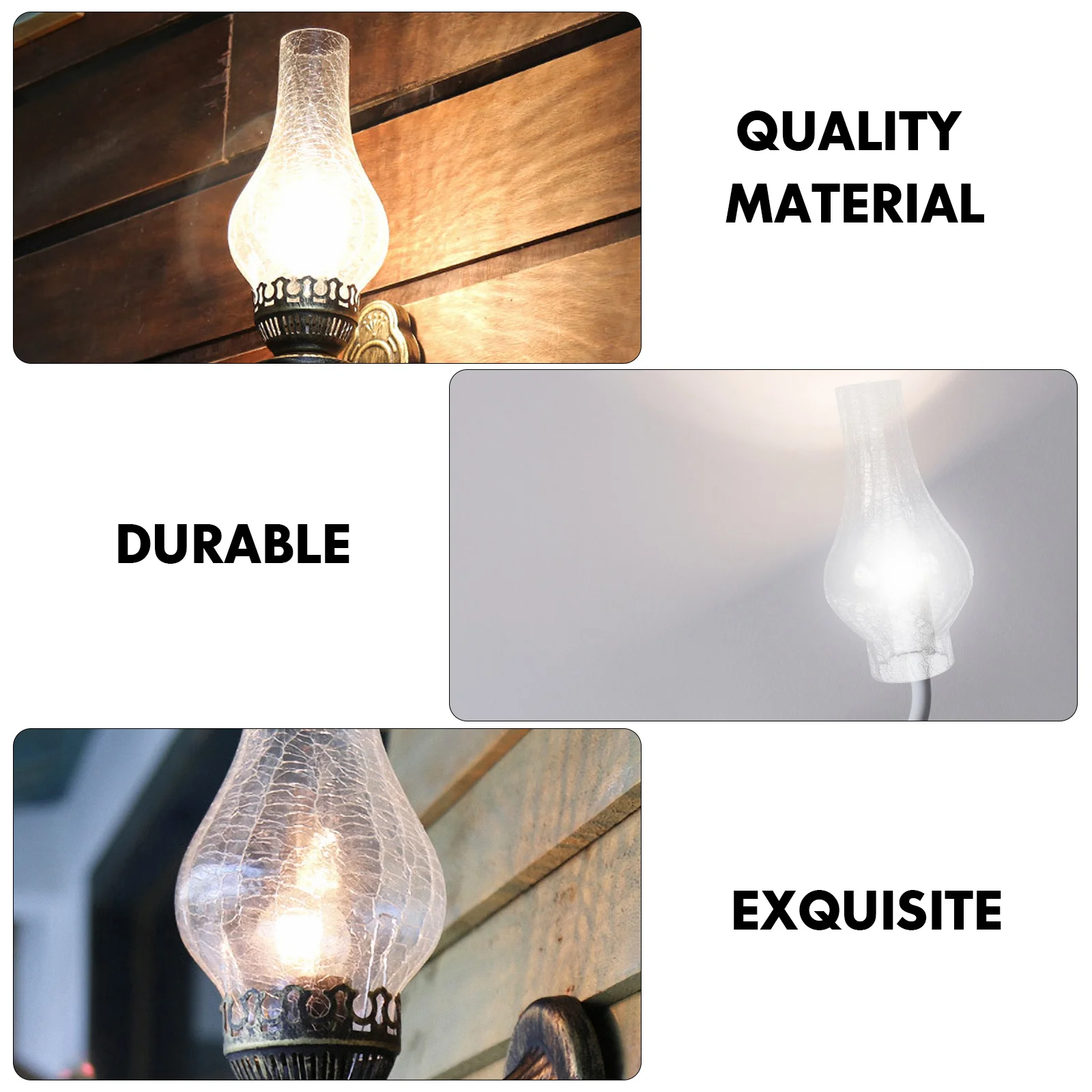 

1Pcs Retro Glass Lampshade Vintage Style Wall Lamp Cover Decorative Light Shade for Living Room Bedroom Warm Atmosphere
