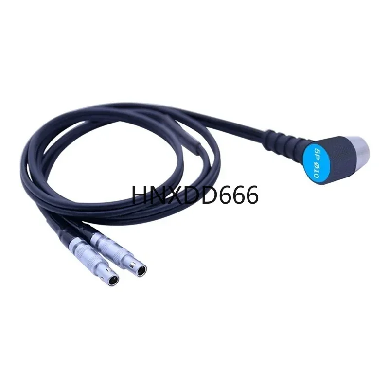 Ultrasonic Thickness Gauge Probe 10mm Diameter 5MHz Easy Installation Cable Transducer