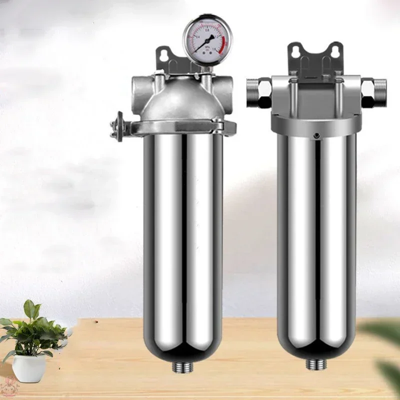 Pre-filter household well water whole house household water purifier 304 stainless steel high flow backwashing water filter