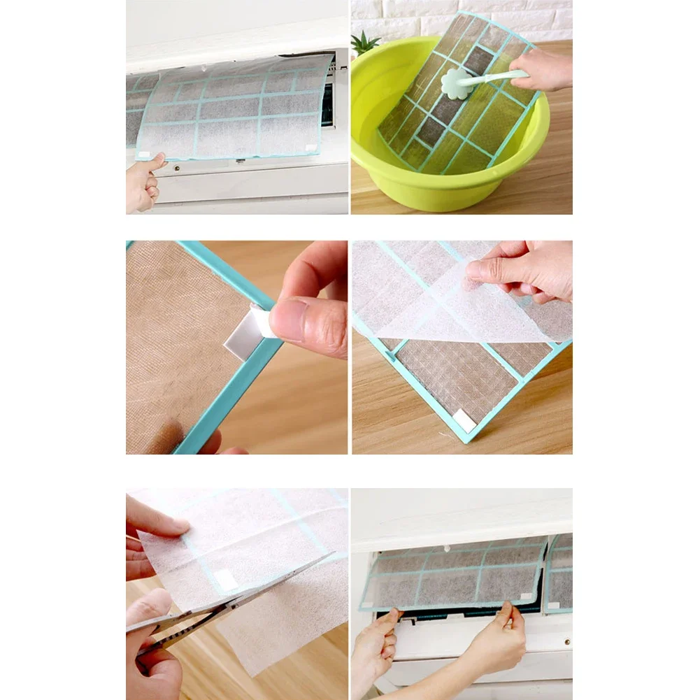 Air Conditioner Filter Accessories Tool Air Purifying Equipment Indoor Non-woven Fabric Particles Parts Repair