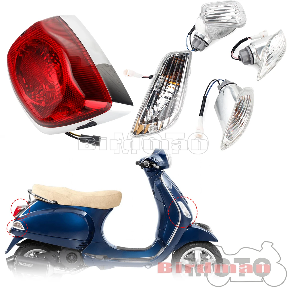 Motorrad Heck bremsleuchte vorne hinten Blinker Blinker Kontroll leuchte für Roller lx 50 s50 s125 s150 lxv