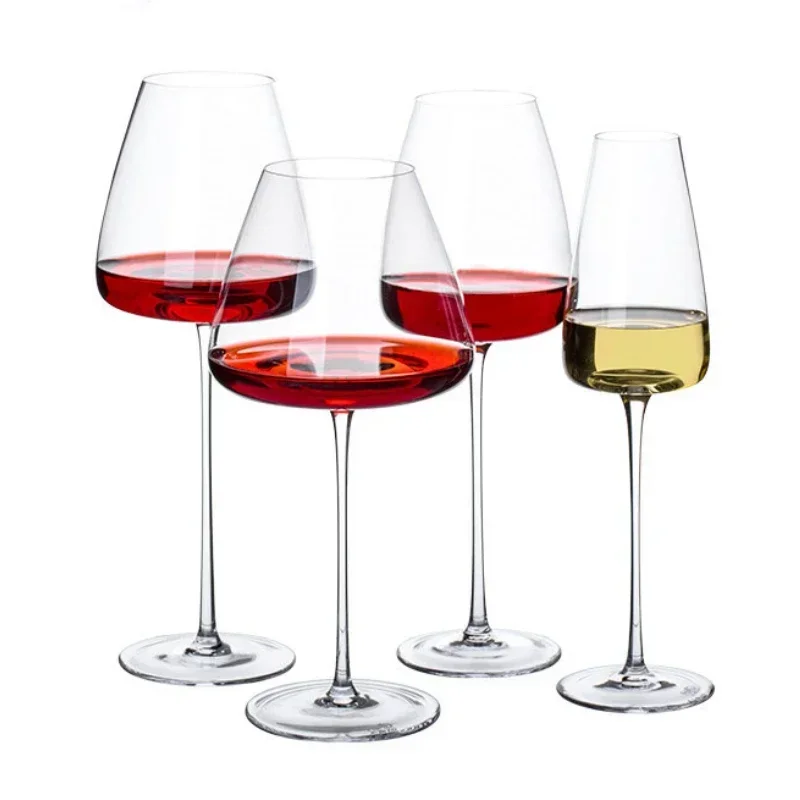 2pcs High-end Goblet Red Wine Glass Cup Kitchen Tools Water Grap Champagne Glasses Bordeaux Burgundy Wedding Square Party Gift