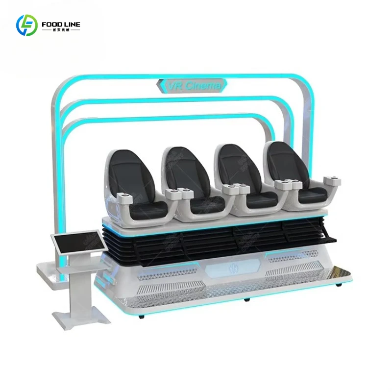 FL VR Cinema Simulator Multiplayer Educational Equipment Fiberglass Metal for Shopping Mall Indoor Outdoor Use