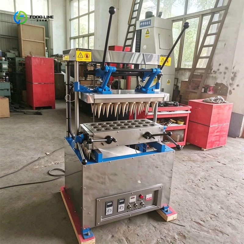 Donut Wafer Pizza Tea Coffee Maker Waffle Biscuit Ice Cream Edible Cup Make Ice Cream Cone Machine FL Customized