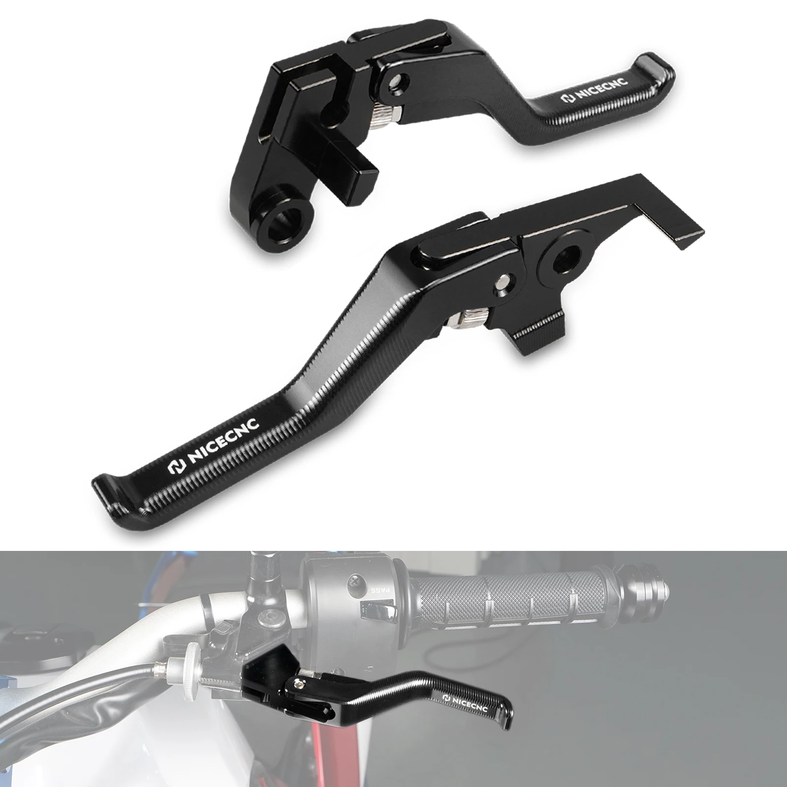 

NICECNC Shorty Brake Clutch Lever for Yamaha Tenere700 /XTZ700 2019-2024/ Yamaha XSR700 2018-2024 Billet Aluminum