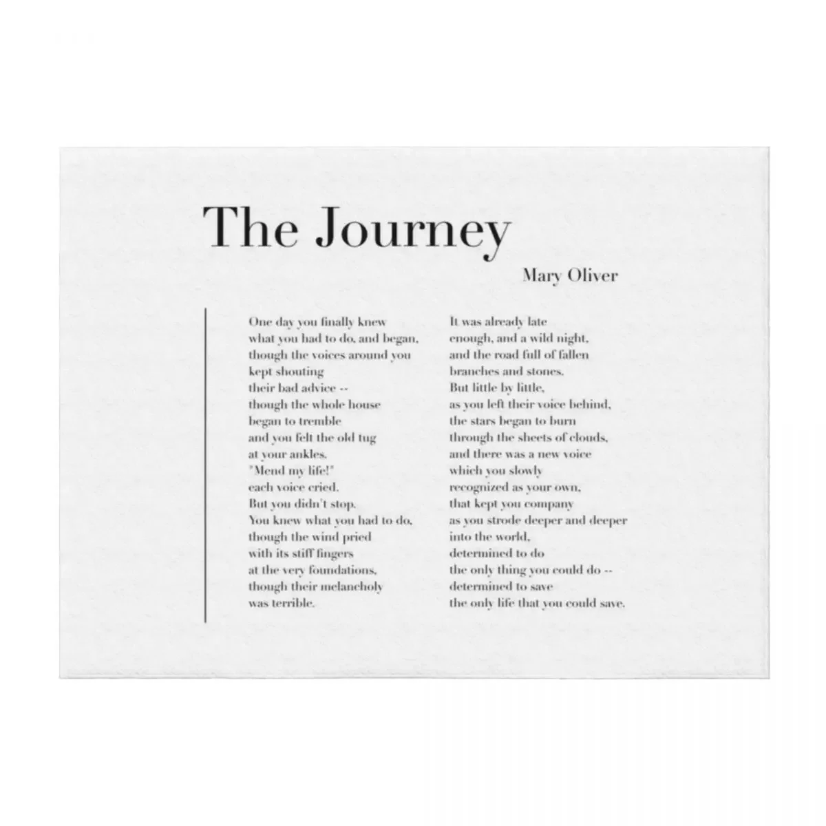 

The Journey by Mary Oliver Throw Blanket Sleeping Bag sofa bed Hairy Blankets Sofas Of Decoration Blankets