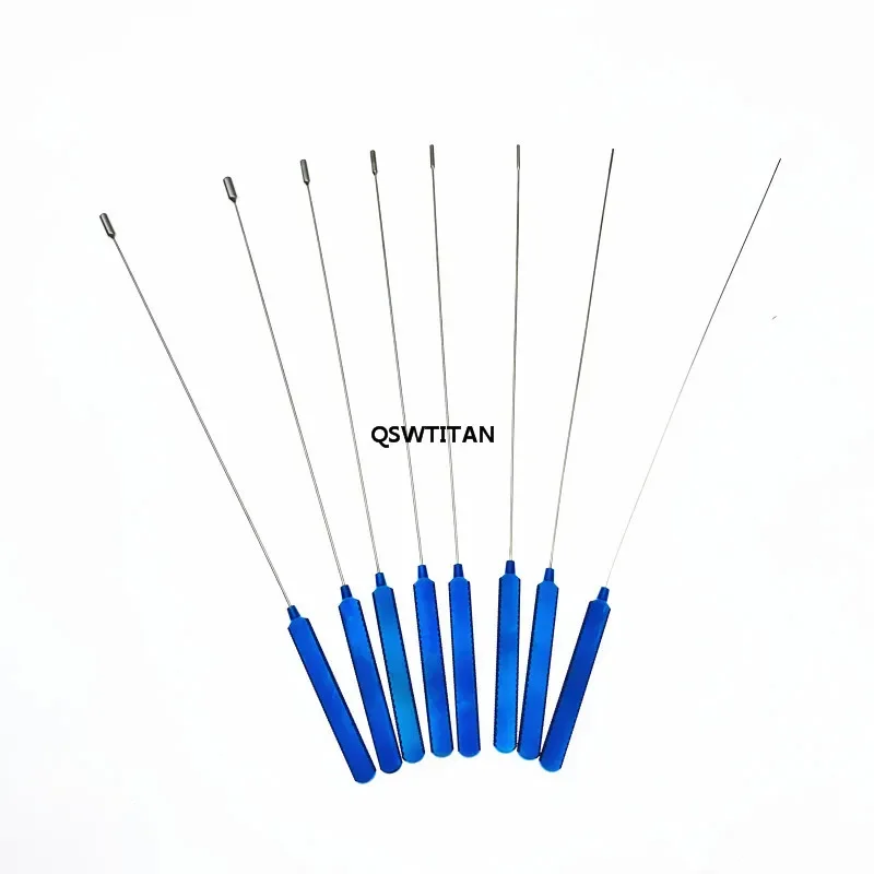 Dilatador vascular de titanio, instrumentos de neurociugía de acero inoxidable, dilatador vascular de 21cm de largo