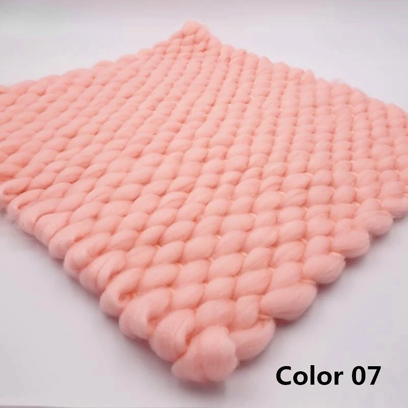 45x40cm Handmade Wool Blanket Basket Stuffer Filler Newborn Baby Photography Backdrops Photo Studio Props Shower Gift