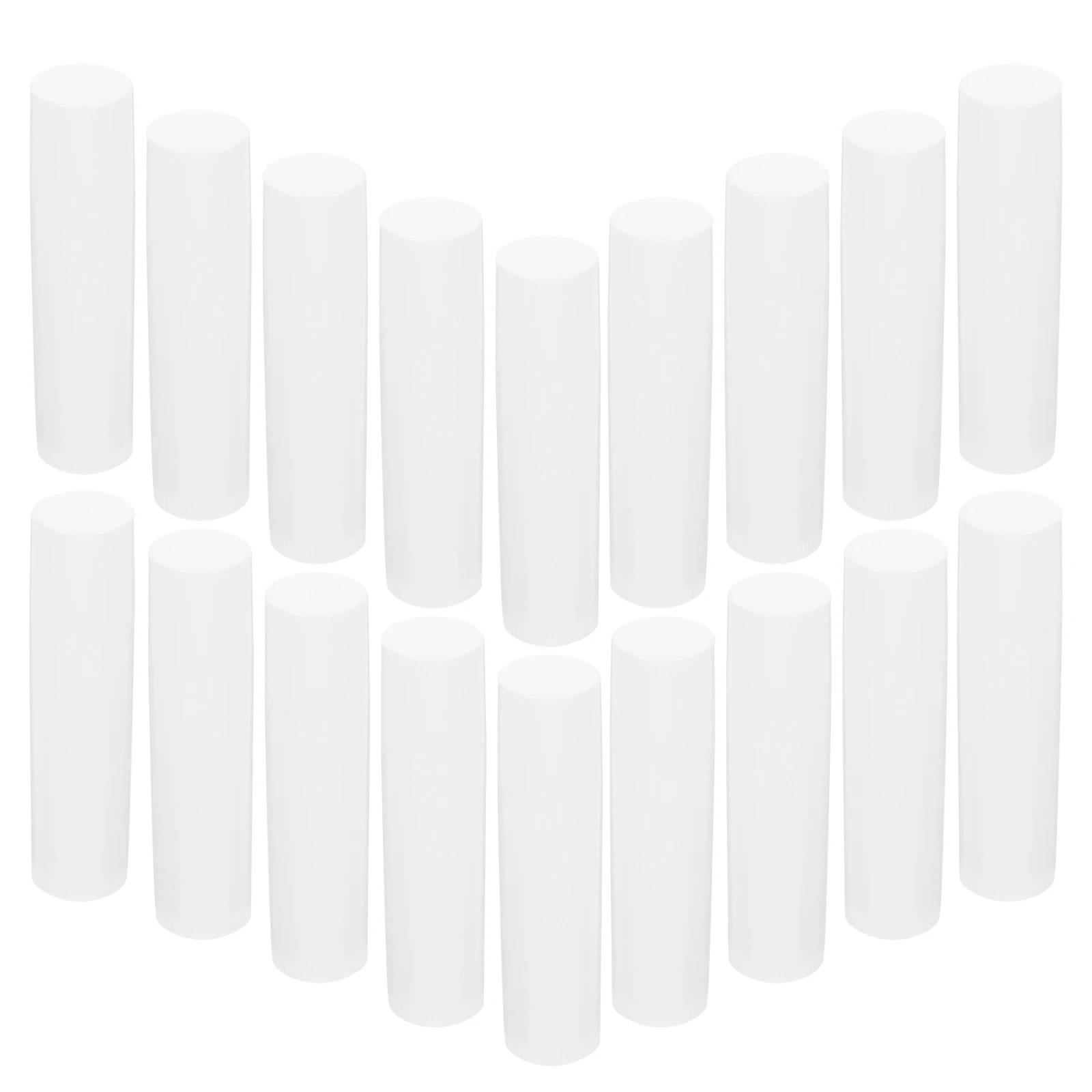50Pcs 립밤 튜브 천연 폴리프로필렌 투명 흰색 캡 DIY 립밤 글로스 컨테이너용 푸시 휠 메커니즘