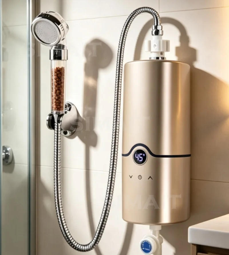 Portable High-speed Instant Plastic Bathroom Shower Instant Automatic Water Heater for Hotel and Home Use