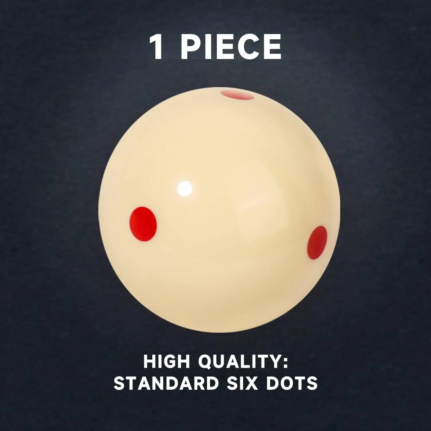 Professional Snooker Cue Ball Spot Measle Pool Billiard Practice Training Balls Red 6 Dot Spot Pool Standard 2-1/4\