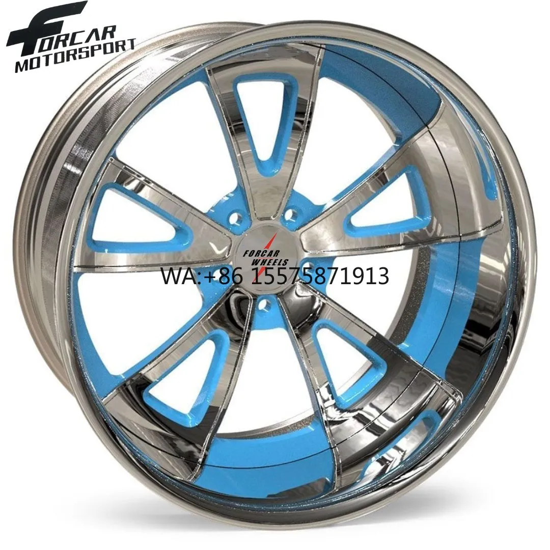 

New Salable Two-Piece Design Forcar Forged High Tech Aluminum T6061 Good Quality Custom 16-24 Inch Alloy Forged Wheels Rims