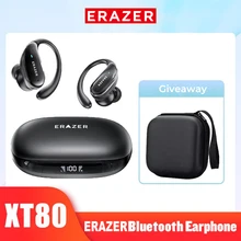 XT80 Bluetooth 5.3 Earphones True Wireless Headphones with Mic Button Control Noise Reduction Earhooks Waterproof Headset