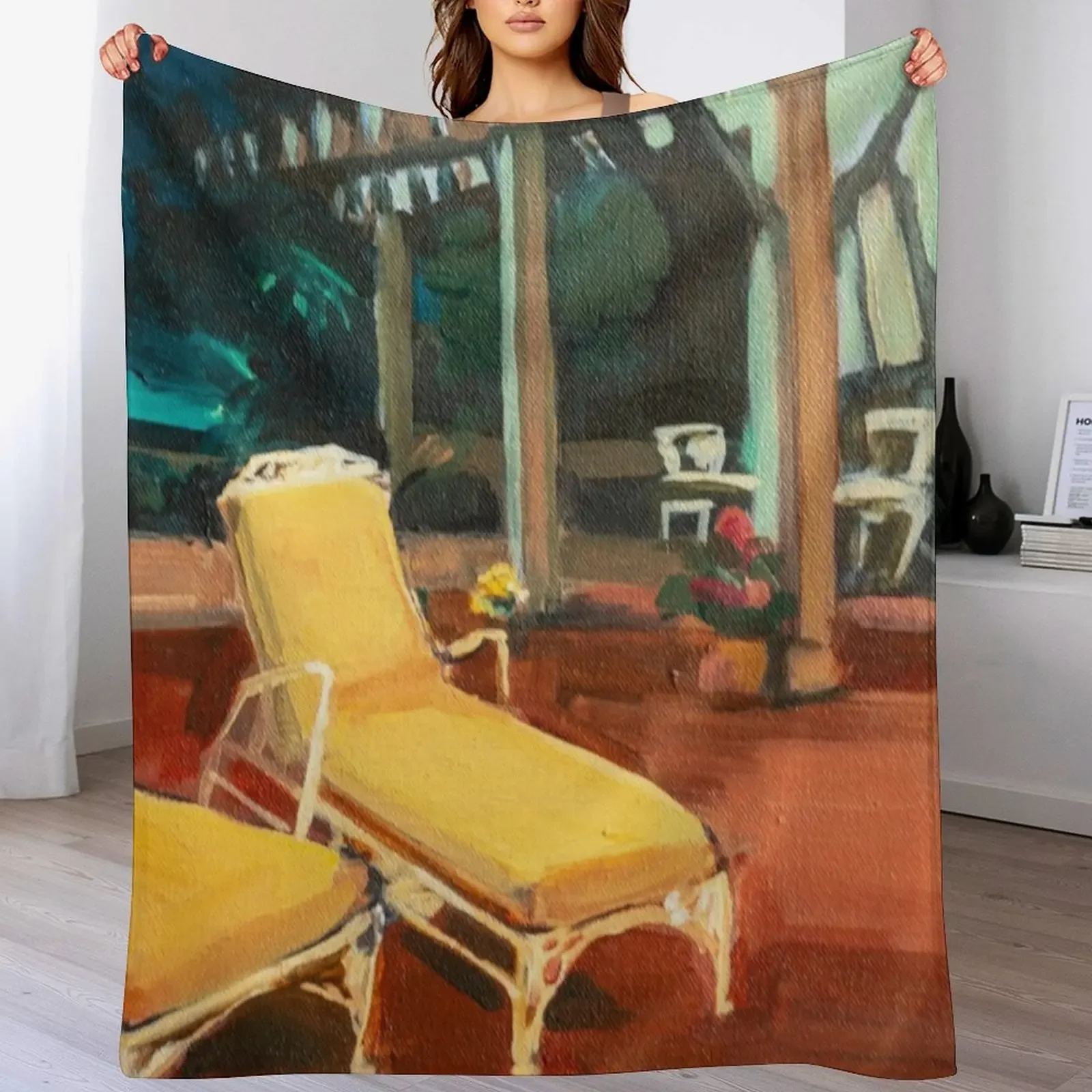Golden Girls Lanai Throw Blanket Reusable Durable Soft Blanket for All Seasons