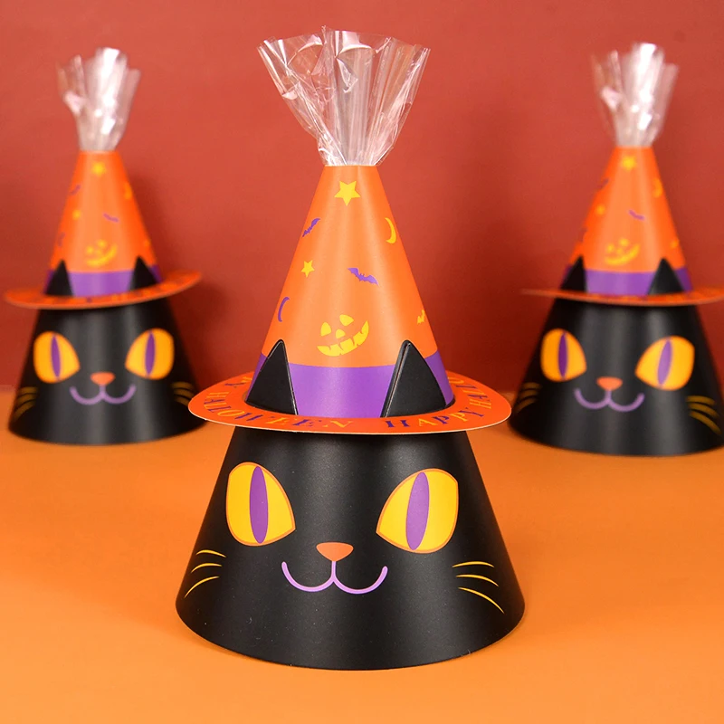 

5Pcs Halloween Candy Boxes DIY Funny Gift Packaging Box Halloween Party Decorations For Home Kids Trick Or Treat