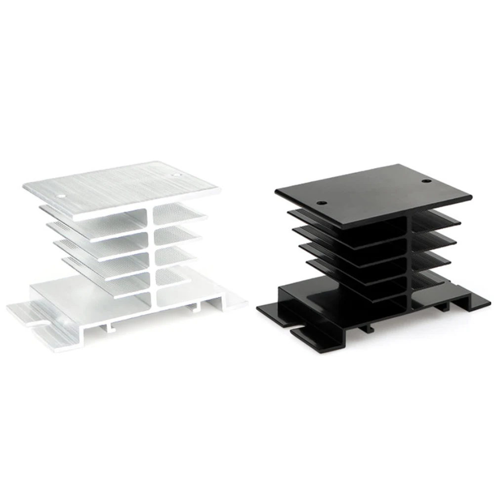 Single Phase SSR Cooling Base 10-40A 10-60A 10-120A Aluminum Heat Sink Solid State Relay Radiator Module