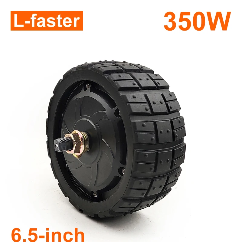 L-faster 350W 6.5inch Off-road Solid Tire Brushless Hub Motor Fat Wheel