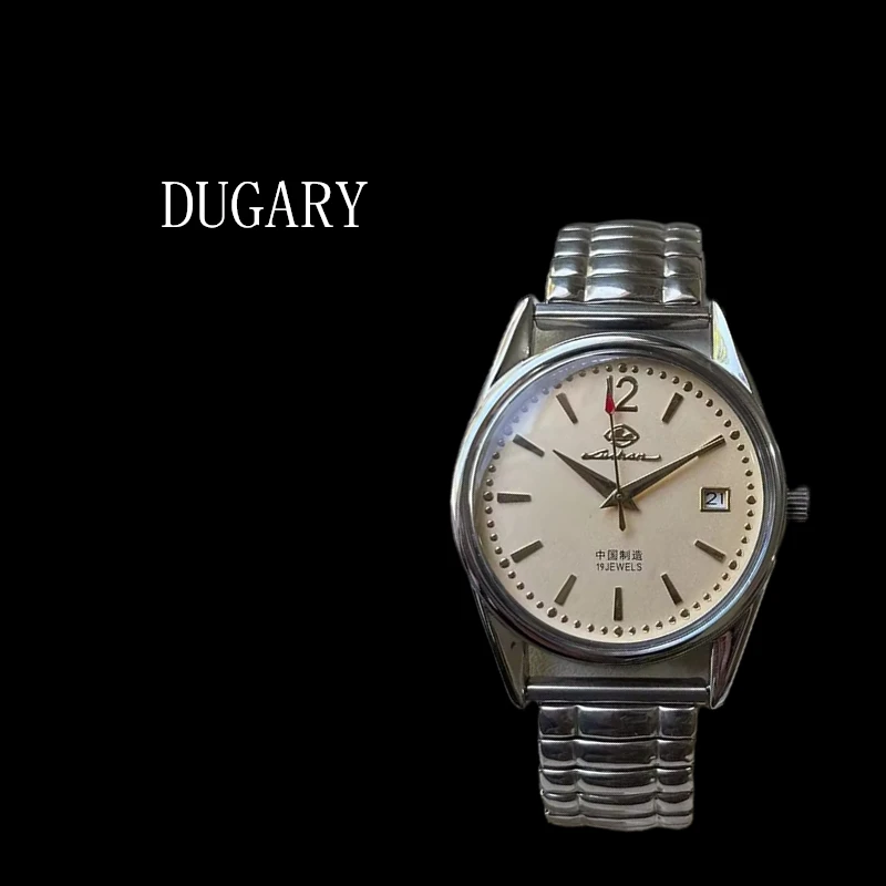 

DUGARY manual mechanical watch military 90s Vintage 38mm business for men brand Mount Lu Wristwatch Relogio Masculino clock