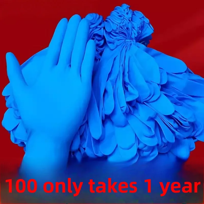 

Одноразовые тонкие нитриловые резиновые латексные перчатки для приготовления пищи, водонепроницаемая антипригарная приманка, одноразовое применение, снаряжение для приготовления пищи