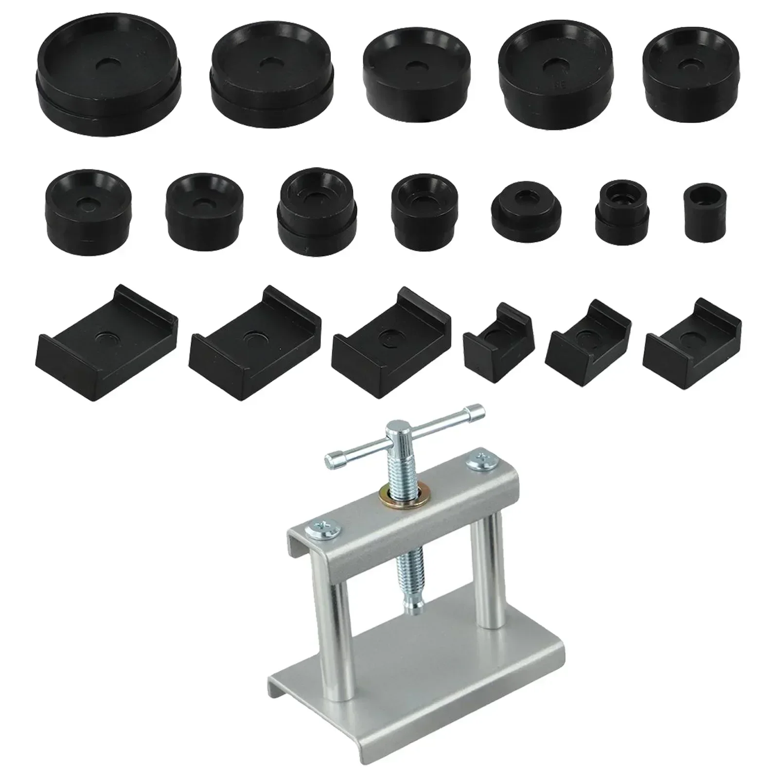 

Battery Replacement Tool Watch Repair Tool DIY Watch Maintenance 18pcs ABS Plastic Dies Precise Pressure Control