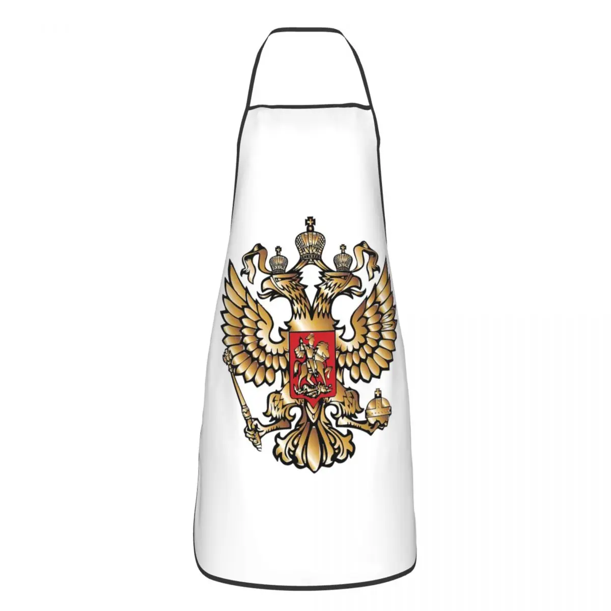 Coat Of Arms Of Russia Russian Flag Apron Chef Cooking Tablier Waterproof Bib Kitchen Cleaning Pinafore for Women Men Painting