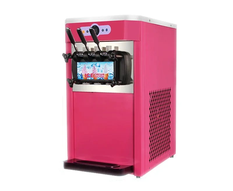 

18-22L/H Soft Ice Cream Machine Vertical Three -color Make Ice Cream Intelligent Sweetener Ice Cream Maker 220V-240V