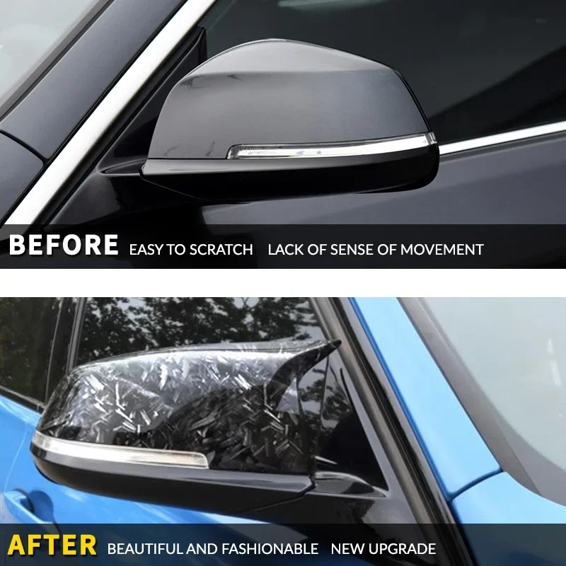 For BMW 1 2 3 4 Series F20 F30 F31 F32 F36 2012 - UP 320i 328i 330d 335i M3 M4 Look Replacement style Carbon Fiber Mirror Cover
