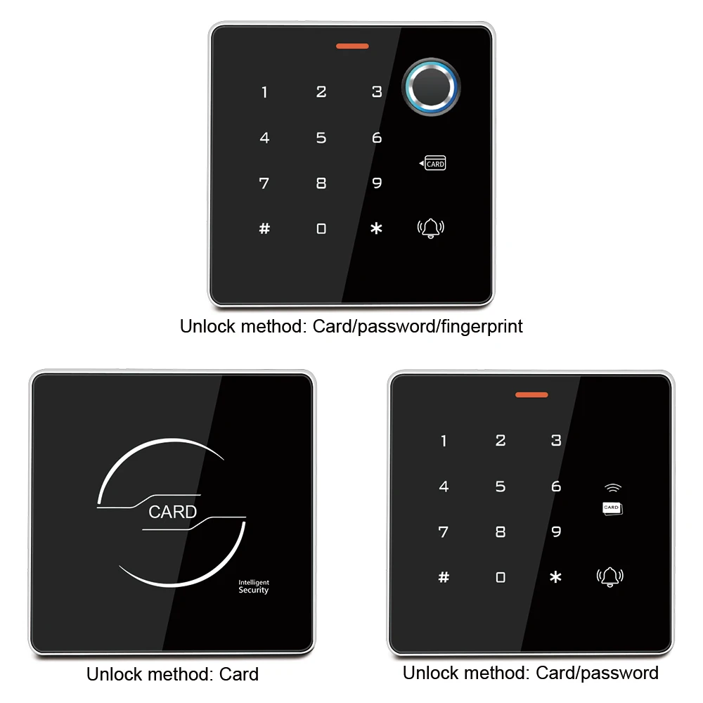 Backlight Touch Access Control Teclado, IP65 Impermeável, Standalone RFID, 125kHz, EM Card Wiegand Reader, 26Bit, Zinc Alloy, Novo, 2023