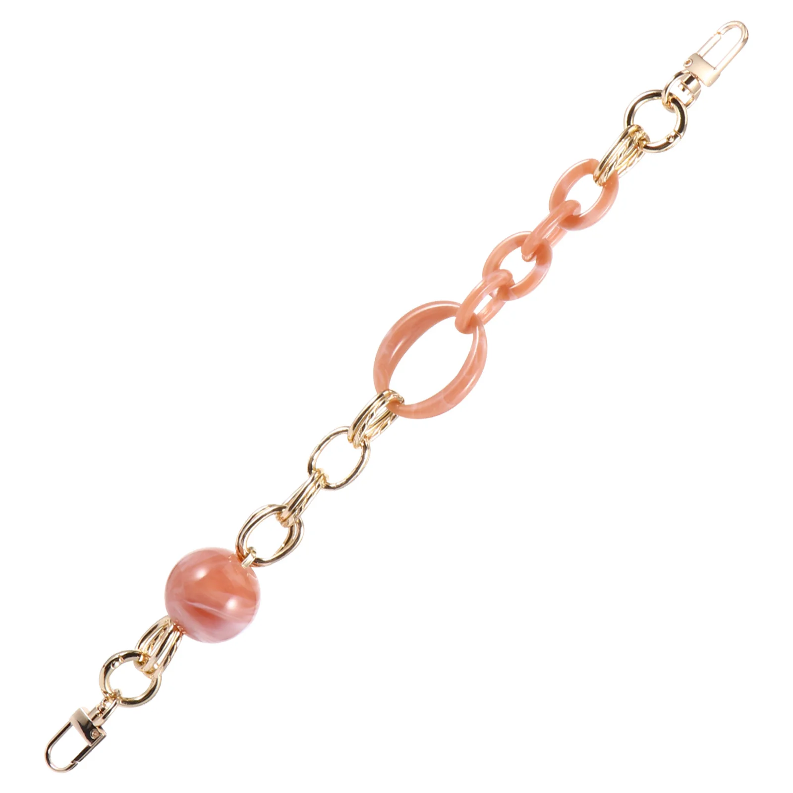 

1Pcs Vintage Resin Bag Chain Acrylic DIY Strap Decorative Pendant for Purse Handbag Fashionable Replacement Chain Lightweight