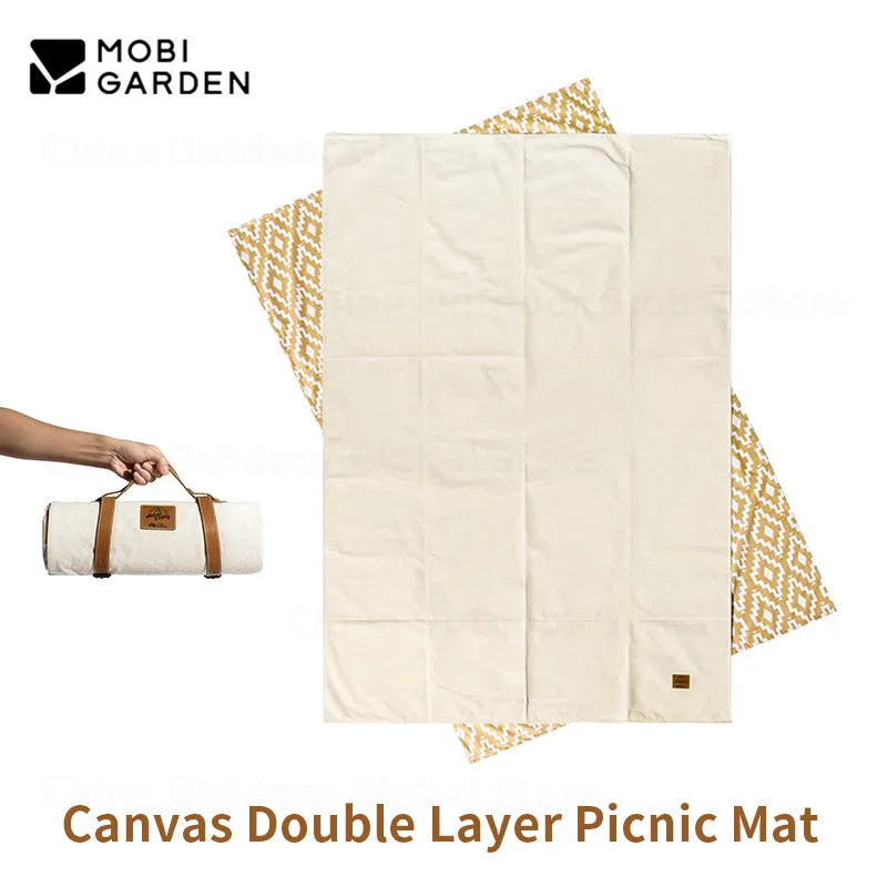 MOBI GARDEN Picnic Mat Folding Canvas Ultralight 2kg Parent-child Outdoor Grass Moisture-proof Portable Camping Sleeping Mat