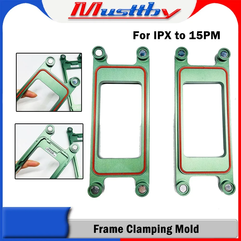 Musttby Precision Frame Magnetic Clamping Press Mold Tools For iPhone 15 12 13 14 Pro Max LCD Display Screen Bezel Repair Mould customized miller grinding machine mold mould for iphone 15 15romax 14 12mini 11pro 8 8p x xr xsmax samsung s20 ultra a50 a70