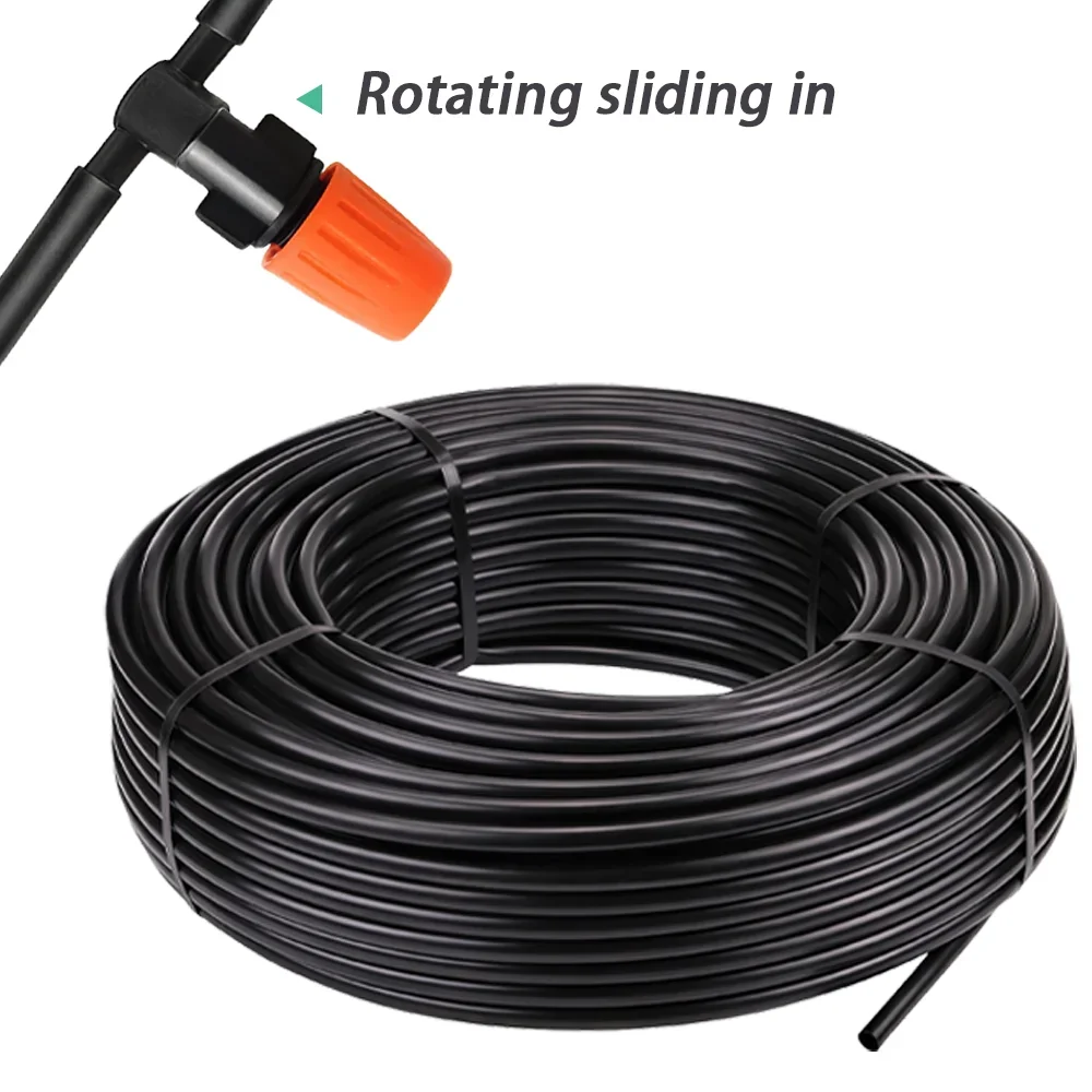 PVC Garden Hose 10M-100M 1/8 1/4 3/8 Inch Black Micro Drip Irrigation Tube Home Plants Watering System 3/5mm 4/7mm 8/11mm Tubing