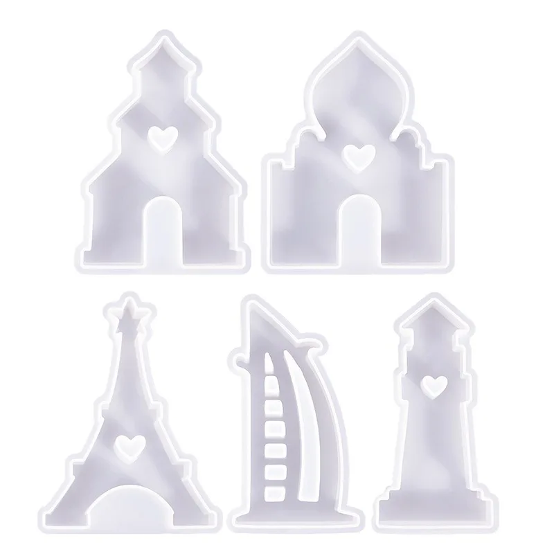 DIY Crystal Dropping Glue Architectural Aromatherapy Candle Gypsum Decoration Epoxy Resin Silicone Mold