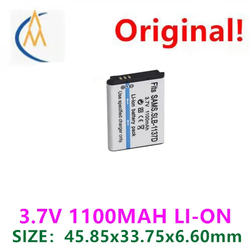 

Suitable for SLB-1137D SLB1137D Digital Camera Battery Lithium Battery Full Decoding 3.7v1100MAH Lithium Charging Battery