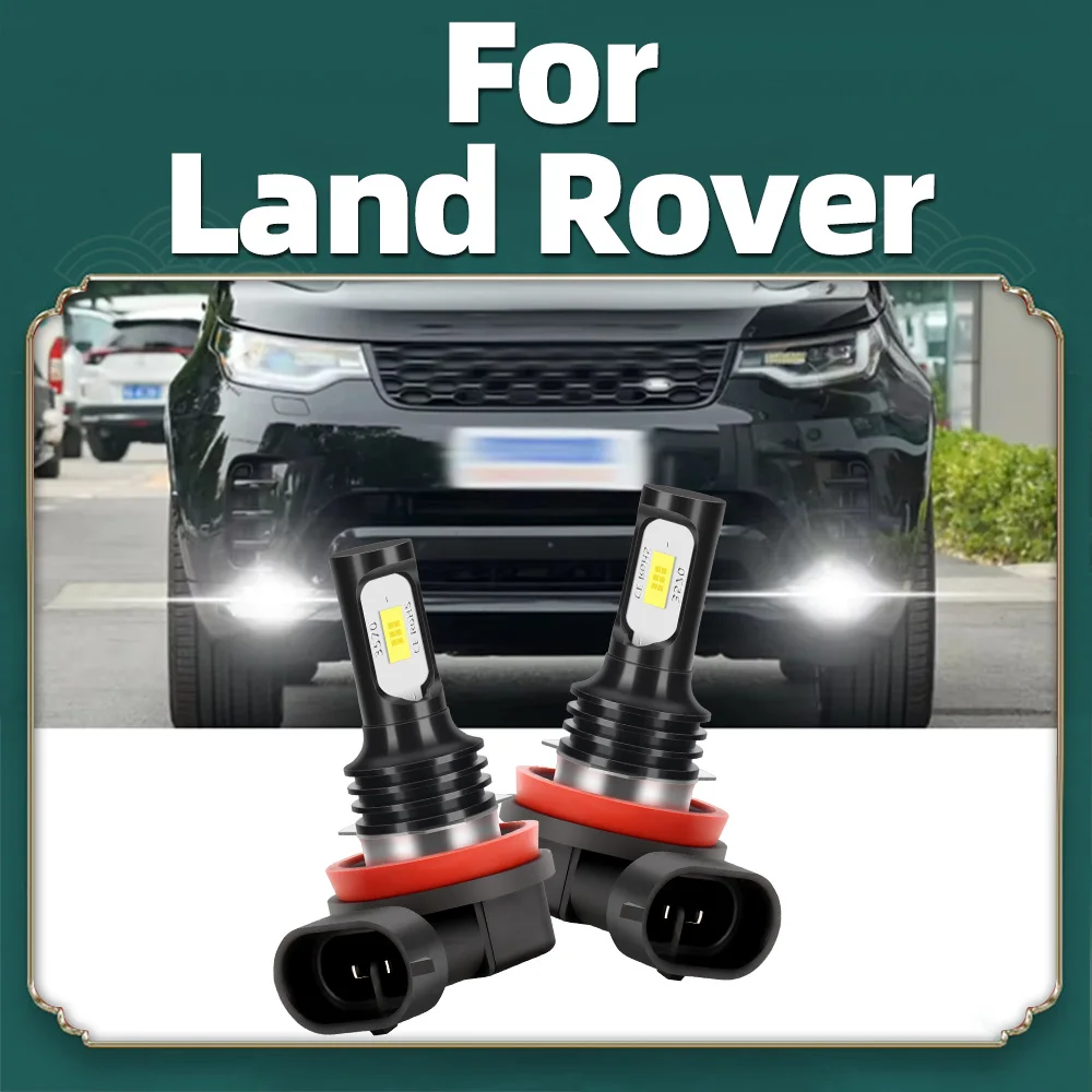2x bombillas LED antiniebla delanteras para coche H8 H11 para Land Rover LR2 LR3 LR4 2008-2016 Discovery Freelander 1998-2014 Range Rover Sport