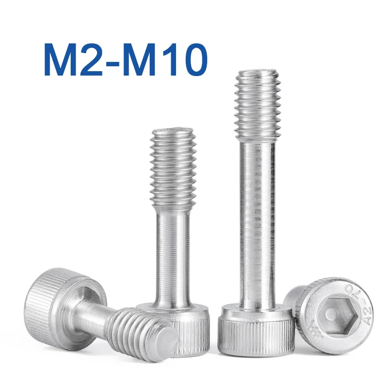 5/10/20 Stück M2 M2,5 M3 M4 M5 M6 M8 M10 SUS304 Edelstahl (A2-70) Sechskant-Innensechskantschrauben, Anti-Lose-Bolzen – Detail 2