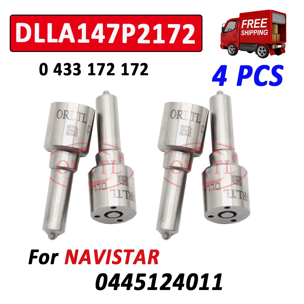 ORLTL NEW DLLA147P2172 0433172172 Diesel Fuel Injector 0986435577 0445124011 Spayer DLLA 147 P 2172 For NAVISTAR 0 445 124 011