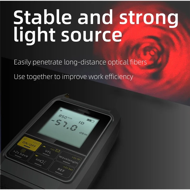 A24U Mini 4 In 1 Optische Power Meter Visual Fault Locator Glasvezel Lichtmeter Glasvezel Tester OPM Tester VFL