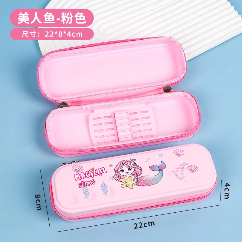 Elementary school pencil case, boys' large capacity multifunctional pencil case, girls' pencil case, cartoon pencil case