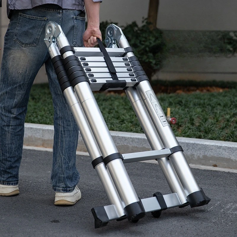 บันไดอเนกประสงค์อลูมิเนียมแบบยืดหดได้ ปี 2025 สำหรับใช้ในครัวเรือน