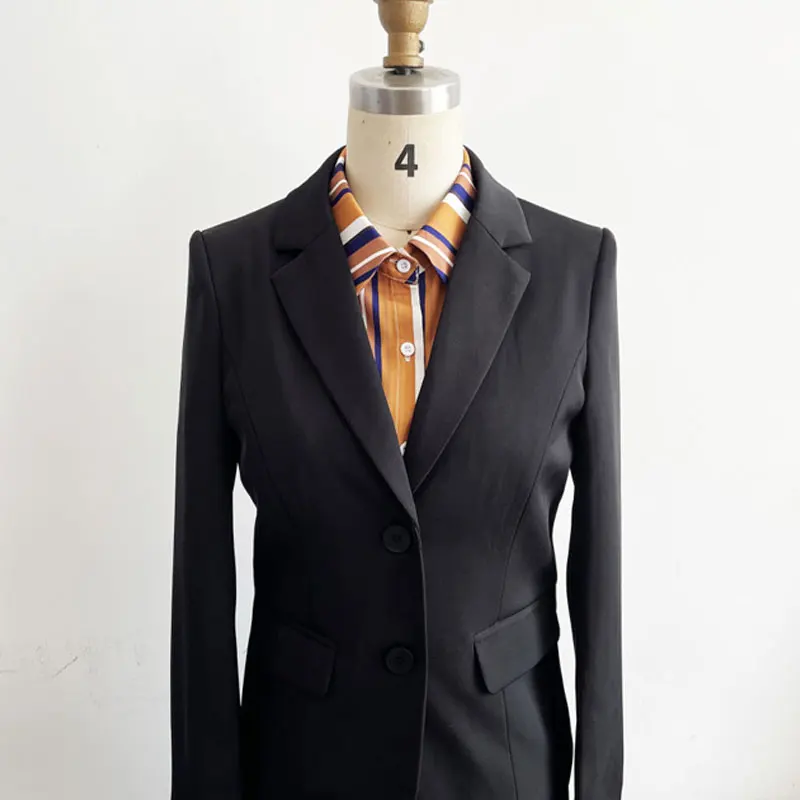 Blusa clásica versátil a cuadros con cuello falso para mujer, medias camisas con cuello Dickey desmontable, Top con cuello falso para chicas