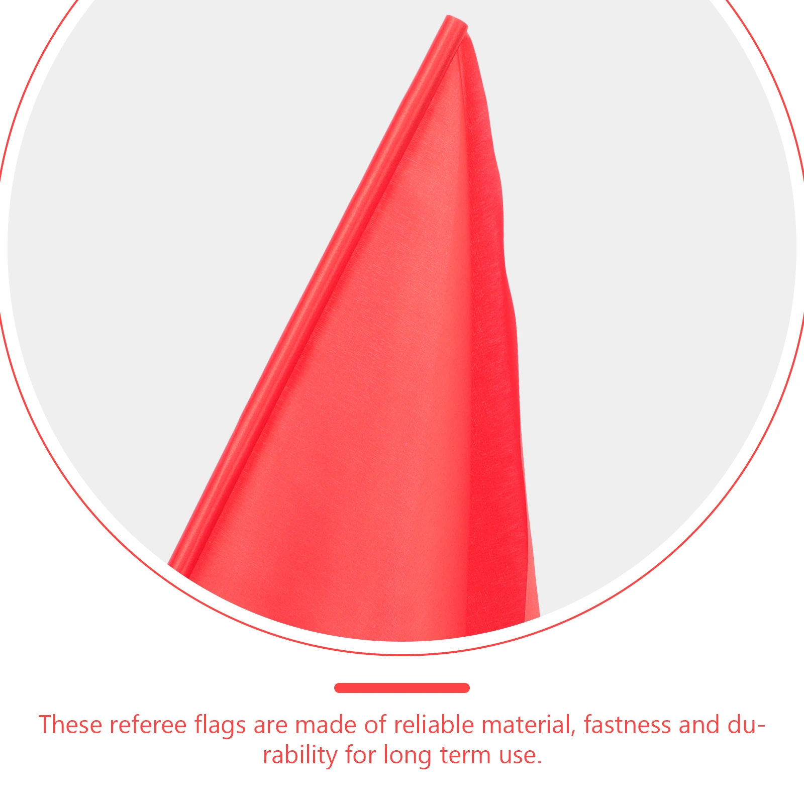 

4Pcs Referee Flags Bright Colors Race Conducting Football Soccer Signal Handheld Flags Referee Flag