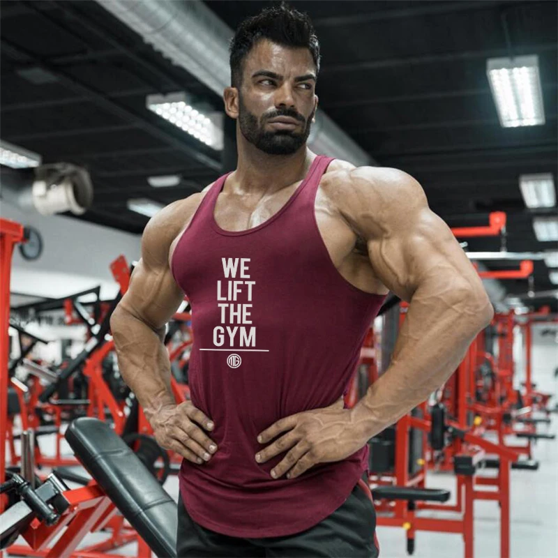 

Mens Sport Vests Gym Bodybuilding Sleeveless Clothing Workout Fitness Muscle Running Shirts Cotton Breathable Summer Tank Tops