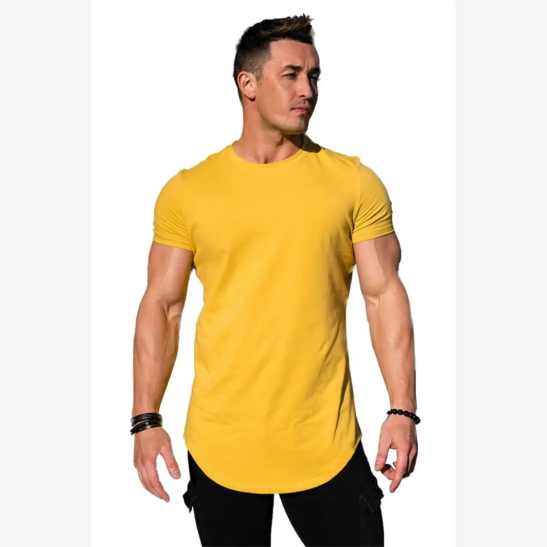 Men's Slim Fit Summer Short Sleeve T-Shirt Comfortable Breathable Cotton Top for City Walk Easy Care Non-fading Bright Thread