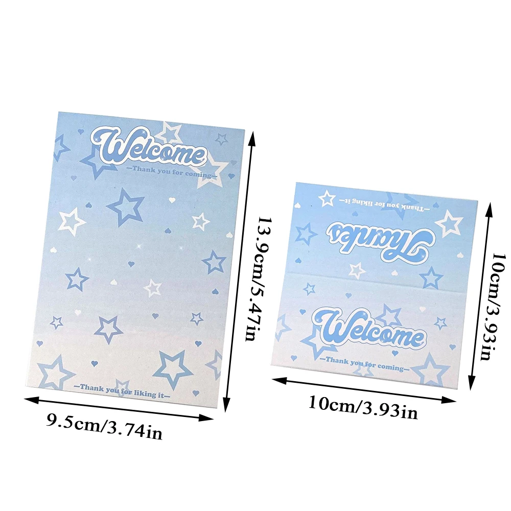 10PCS Lovely Card Head Paper Card Back Card Protective Packaging Gift DIY Material Art Supplies Student Stationery Korean Style