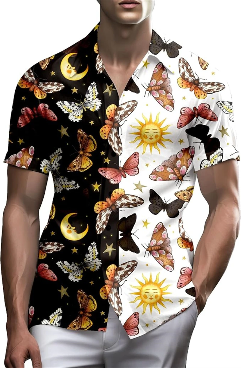 

Hawaiian Men's Shirt Casual 3D Printing Tee 2026 New Funny Fruit Summer Blouse Lapel Short Sleeves Shirts Tops Y2k Loose Blouse