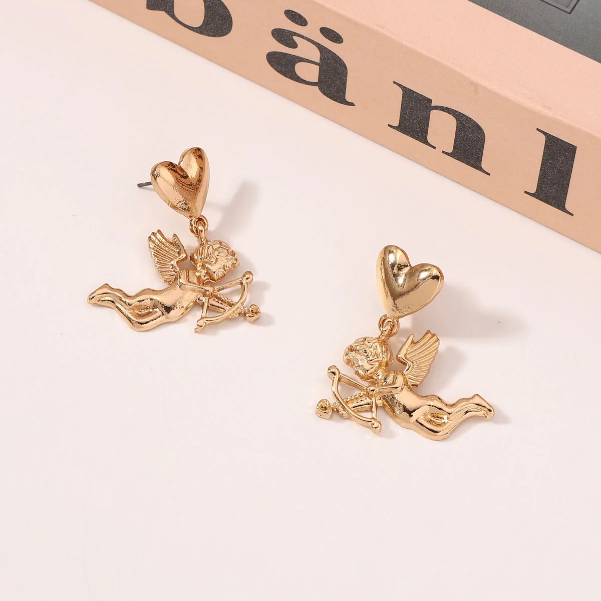Cupid Angel Light Luxury Temperament Design Sense Versatile Earrings Yiwu Jewelry Women